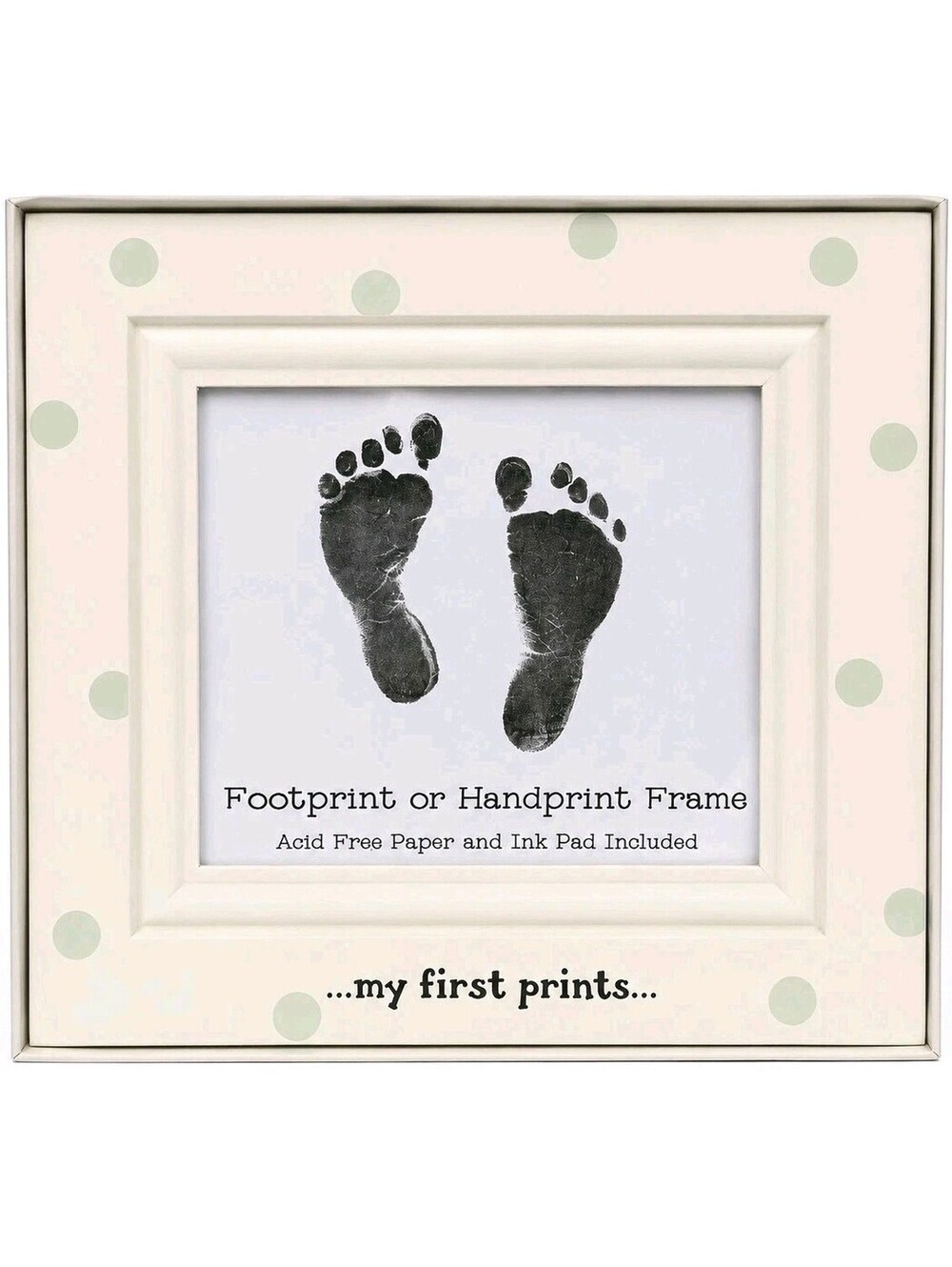 Baby Handprint Footprint Keepsake Frame Nursery Decor